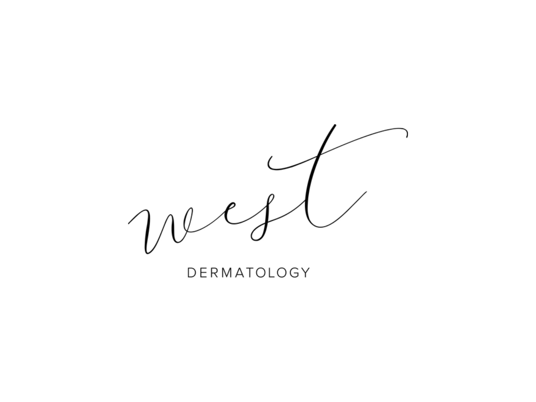West Dermatology — Love Your Skin botanical poster on navy